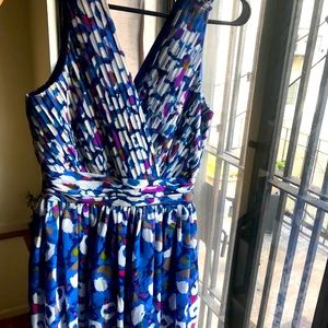 Colorful cocktail dress, sz 4